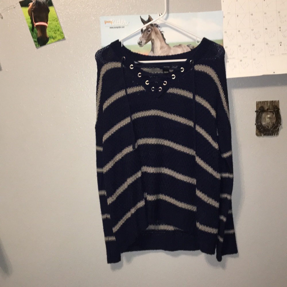 Blue and Grey sweater size M.